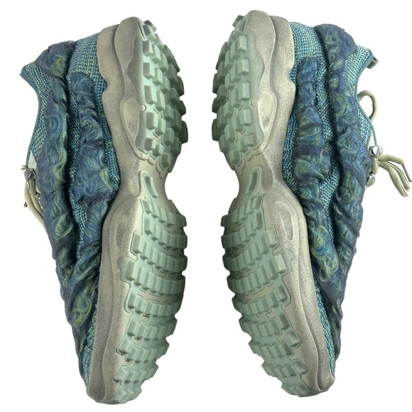 ACNE STUDIOS BUBBA CN255 BUBBLE KNIT BLUE GREEN LACE UP SNEAKER TENNIS SHOE - Picture 7 of 16